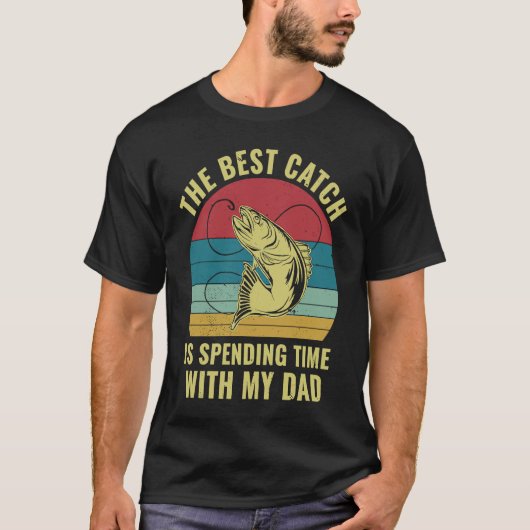 Fishing With Daddy Father and Son Daughter Matchin T-shirt (Voorkant)