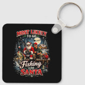 Fishing with Santa Sleutelhanger (Achterkant)