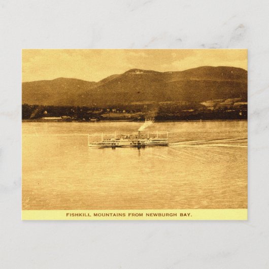 Fishkill Mountains, Newburgh Bay, New York c1915 v Briefkaart (Voorkant)