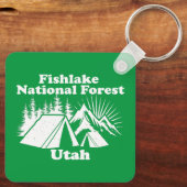 Fishlake National Forest Utah Sleutelhanger (Achterkant)