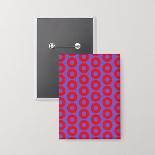 Fishman Donut Ornamenten Button (Voorkant / Achterkant)