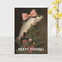 Fishmas Tree Christmas Kaart