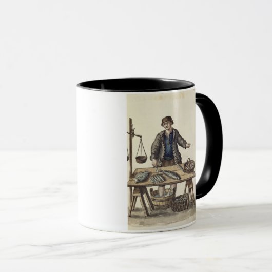 Fishmonger, Venetiaans (manuscript) Mok (Voorkant rechts)