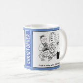 Fishmonger verkoopt de Heilige Mackerel aan Vicar. Koffiemok (Voorkant rechts)