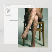 Fishnets Art Model Foto Briefkaart (Voorkant / Achterkant)