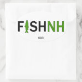 FISHNH New Hampshire Vis Sticker - 603 (Tas)