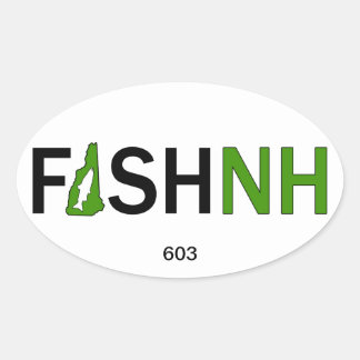 FISHNH New Hampshire Vis Sticker - 603