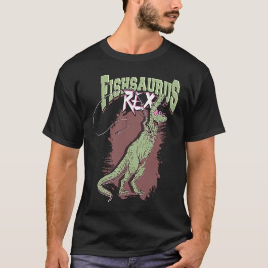 Fishsaurus rex u2013 Trout fish Rex T-shirt (Voorkant)