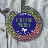 Fishscales Tips gewaardeerd | Studiegeld Ronde Button 6,0 Cm (In situ)