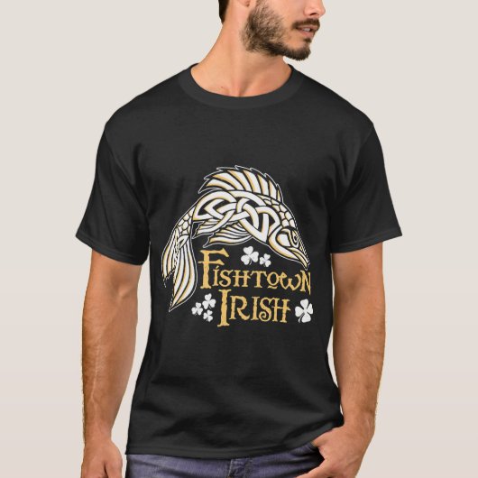 Fishtown Iers (Keltische Vis) T-shirt (Voorkant)