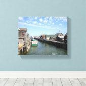 Fishtown, Leland, Michigan Canvas Afdruk (Insitu (Houten vloer))