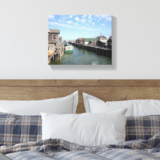 Fishtown, Leland, Michigan Canvas Afdruk (Insitu (Slaapkamer))