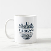 Fishtown Leland Michigan Vakantie Koffiemok (Links)