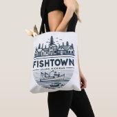 Fishtown Leland Michigan Vakantie Tote Bag (Dichtbij)