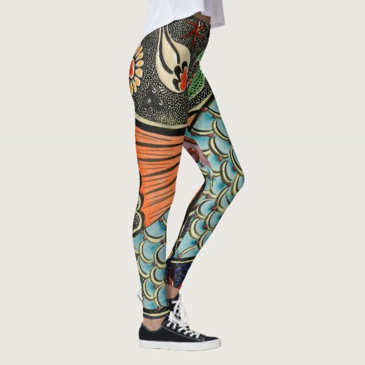Fishy Abstracte achtergrond Leggings (Rechts)