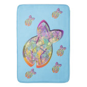 Fishy Blue Badmat (Voorkant Verticaal)