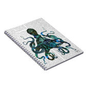 Fishy Blue Octopus Notitieboek (Rechterzijde)