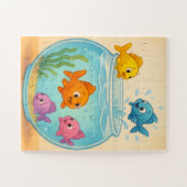 Fishy Fiesta in the Bowl Legpuzzel (Horizontaal)