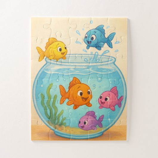 Fishy Fiesta in the Bowl Legpuzzel (Verticaal)