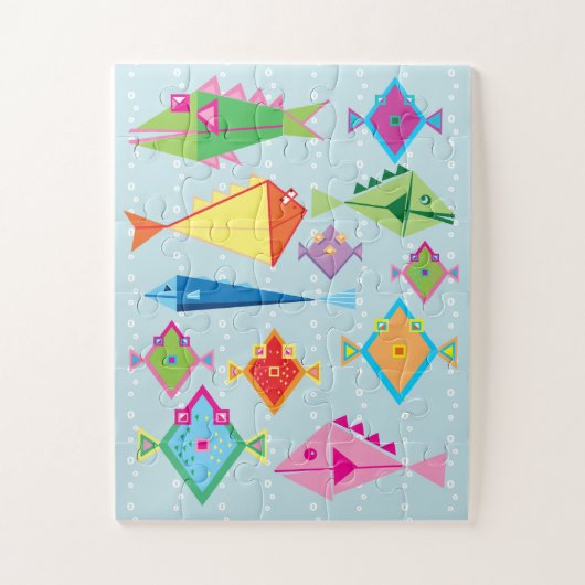 Fishy fish kinderen legpuzzel (Verticaal)