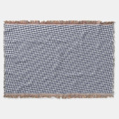Fishy Houndstooth Pattern Navy and White Blanket Deken (Voorkant)