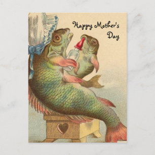 Fishy Moederdag Briefkaart