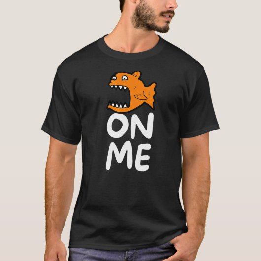 Fishy op mij voor mannen Kinder jeugd T-shirt (Voorkant)