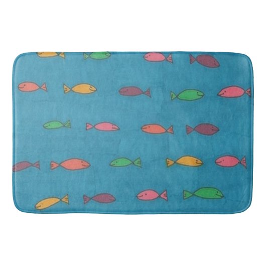 Fishy Pattern Bath Mat (Voorkant)