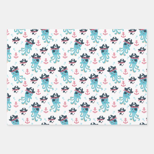 "Fishy Pirate Pack"-pakpapier Inpakpapier Vel (Voorkant 3)