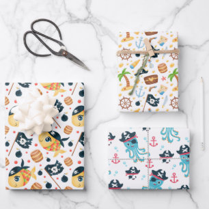 "Fishy Pirate Pack"-pakpapier Inpakpapier Vel