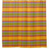 Fishy Plaid FAITT Douchegordijn (Voorkant)