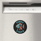 Fishy Vibes - Grappige vis Magneet (Insitu (Vaatwasser))