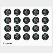 Fishy Vibes - Grappige vis Ronde Sticker (Vel)