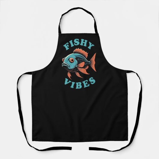 Fishy Vibes - Grappige vis Schort (Voorkant)