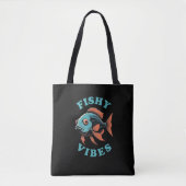 Fishy Vibes - Grappige vis Tote Bag (Voorkant)