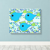 Fishy Wall Art Canvas Afdruk (Insitu (Houten vloer))