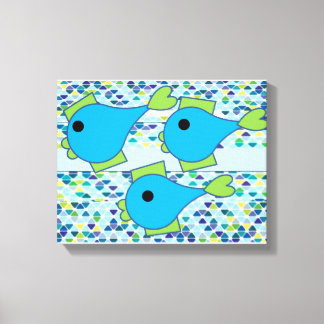 Fishy Wall Art Canvas Afdruk