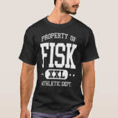 Fisk Retro Athletic Property Dept T-shirt (Voorkant)