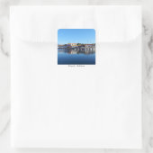 Fiskardo - Kefalonia Vierkante Sticker (Tas)