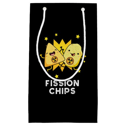 Fission Chips Grappige Natuurkunde Voedsel Pun Don Klein Cadeauzakje (Voorkant)