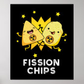 Fission Chips Grappige Natuurkunde Voedsel Pun Don Poster (Voorkant)