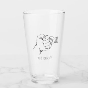Fist Bump Eerste Vaderdag Papa Verjaardagscadeau Glas