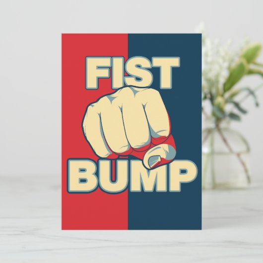 Fist Bump Kaart (Staand voorkant)