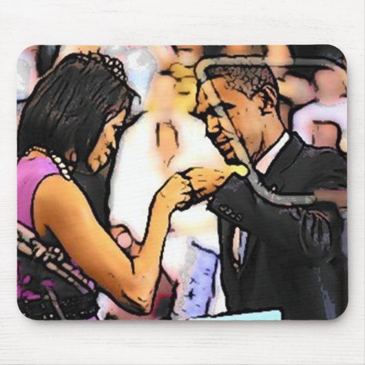 Fist Bump Mousepad Muismat (Voorkant)