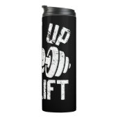 Fist en Dumbbell houden hun mond Thermosbeker (Geroteerd rechts)