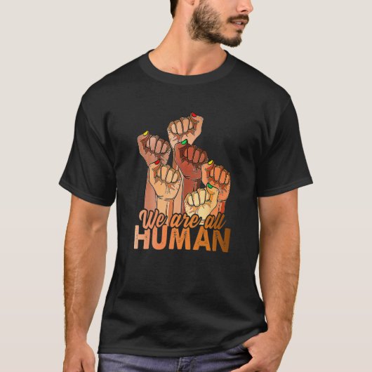 Fist Hands Black History Month Equality African Am T-shirt (Voorkant)