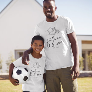 Fist Pump Vader en Zoon Papa T-shirt