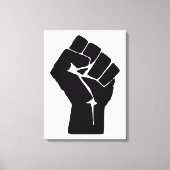 Fist, Rebel, Riot, Resistance, Communist Style Canvas Afdruk (Voorkant)