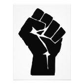Fist, Rebel, Riot, Resistance, Communist Style Foto Afdruk (Voorkant)