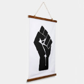 Fist, Rebel, Riot, Resistance, Communist Style Hangend Wandkleed (Gebogen)